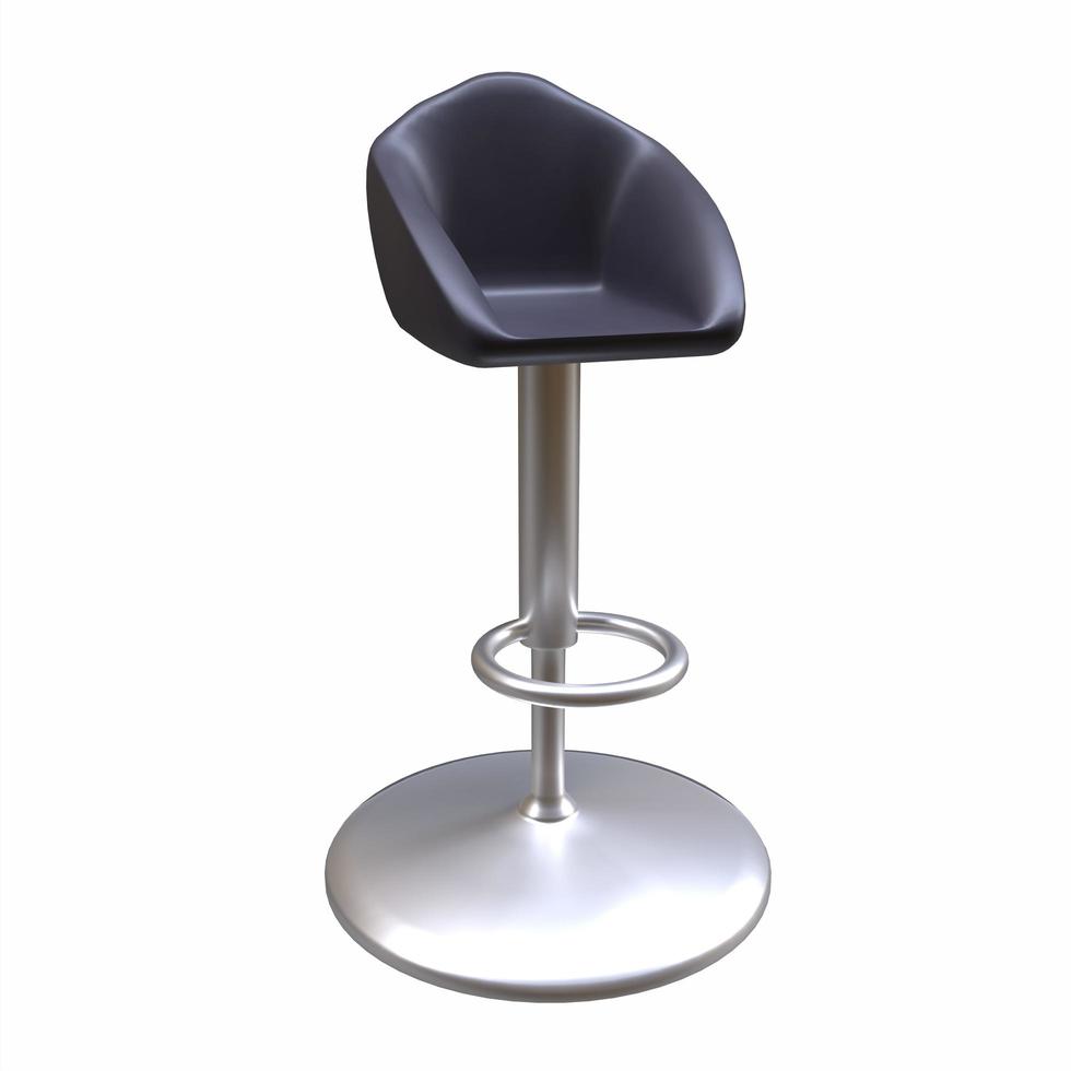 3d Rendering of Bar Chair photo