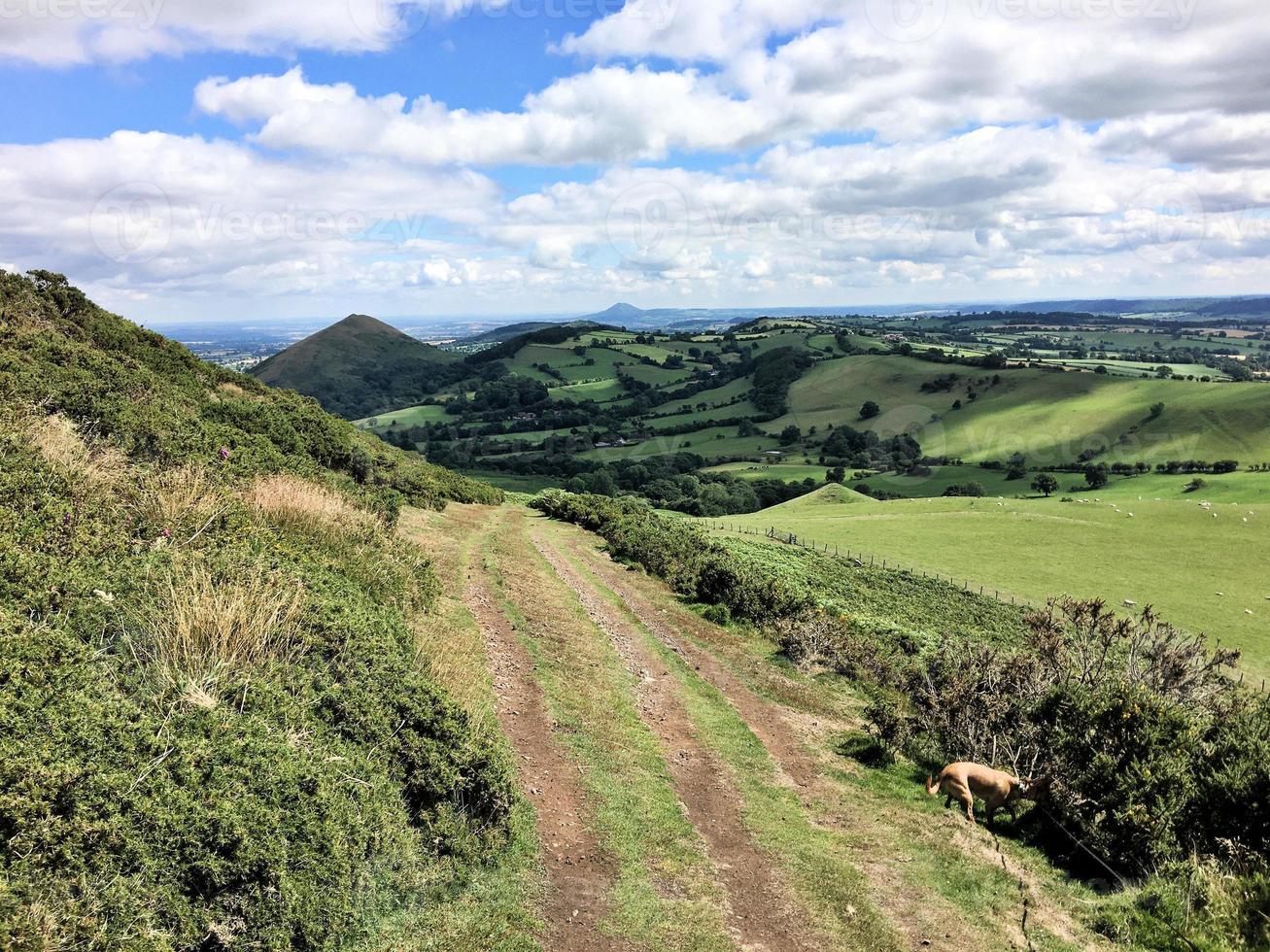 A view of the Caradoc Hills in Shropshire photo