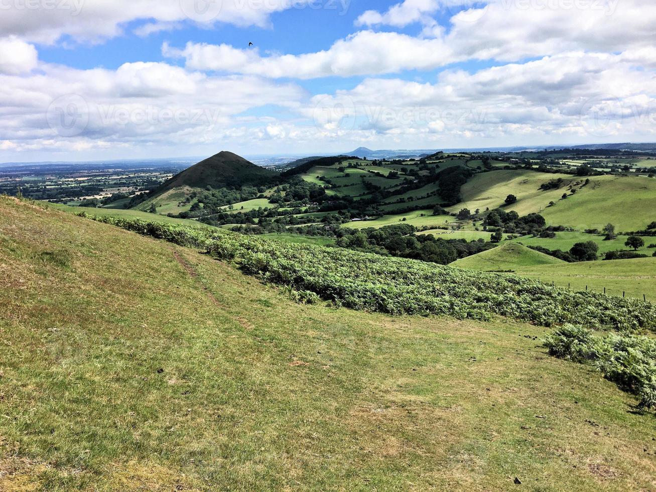 A view of the Caradoc Hills in Shropshire photo