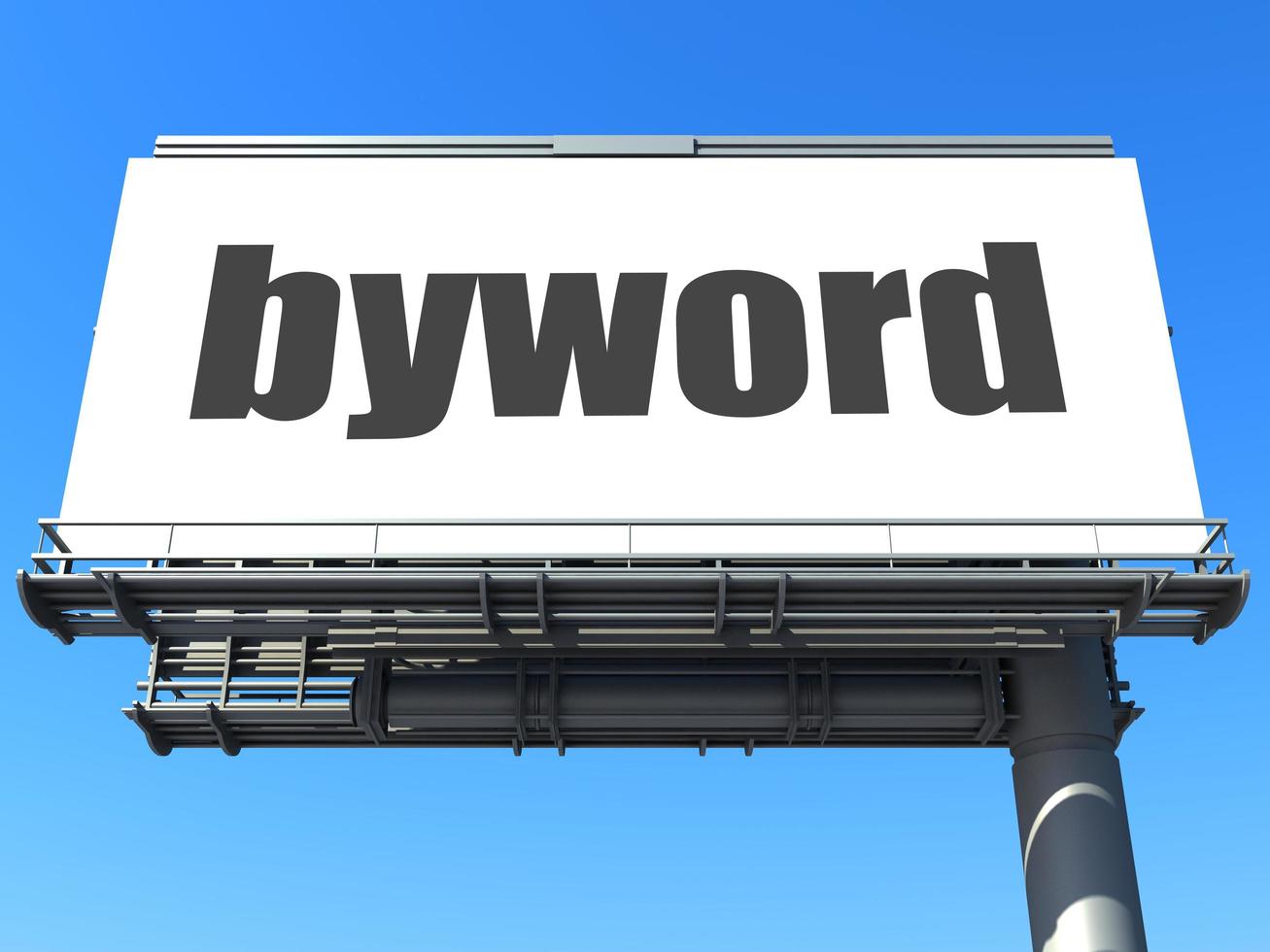 byword word on billboard photo