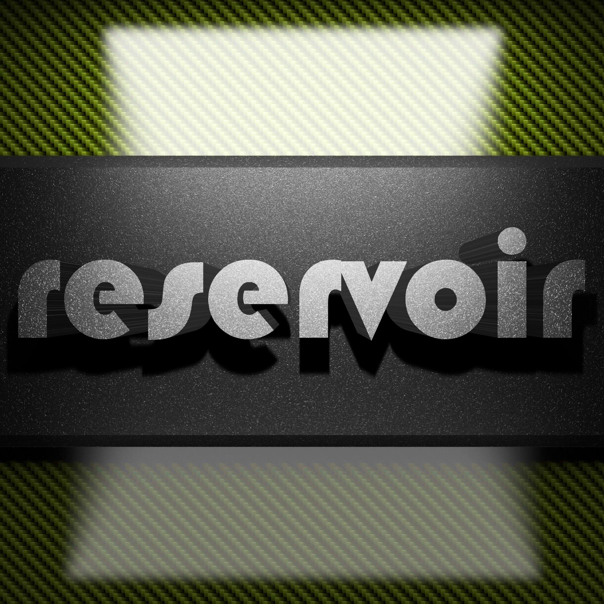 reservoir word of iron on carbon 7432037 Stock Photo at Vecteezy
