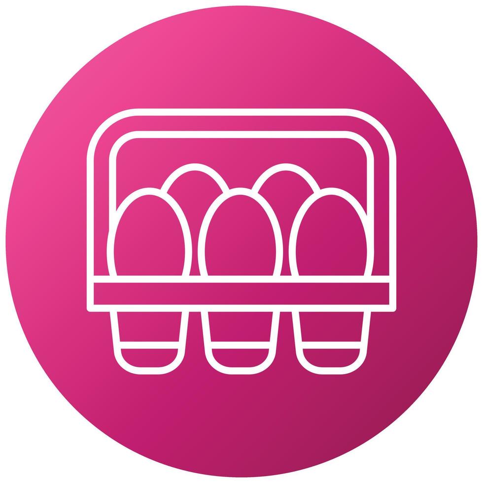Egg Carton Icon Style vector