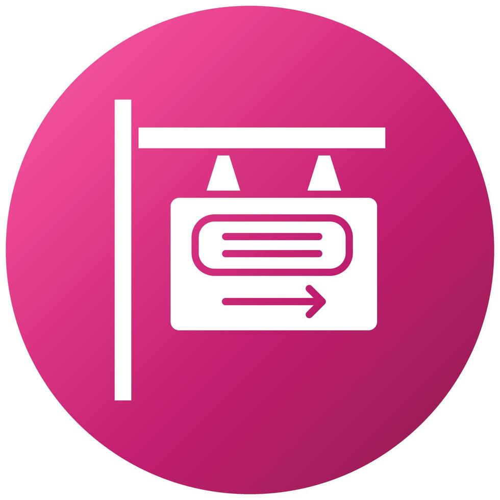 Signboard Icon Style vector