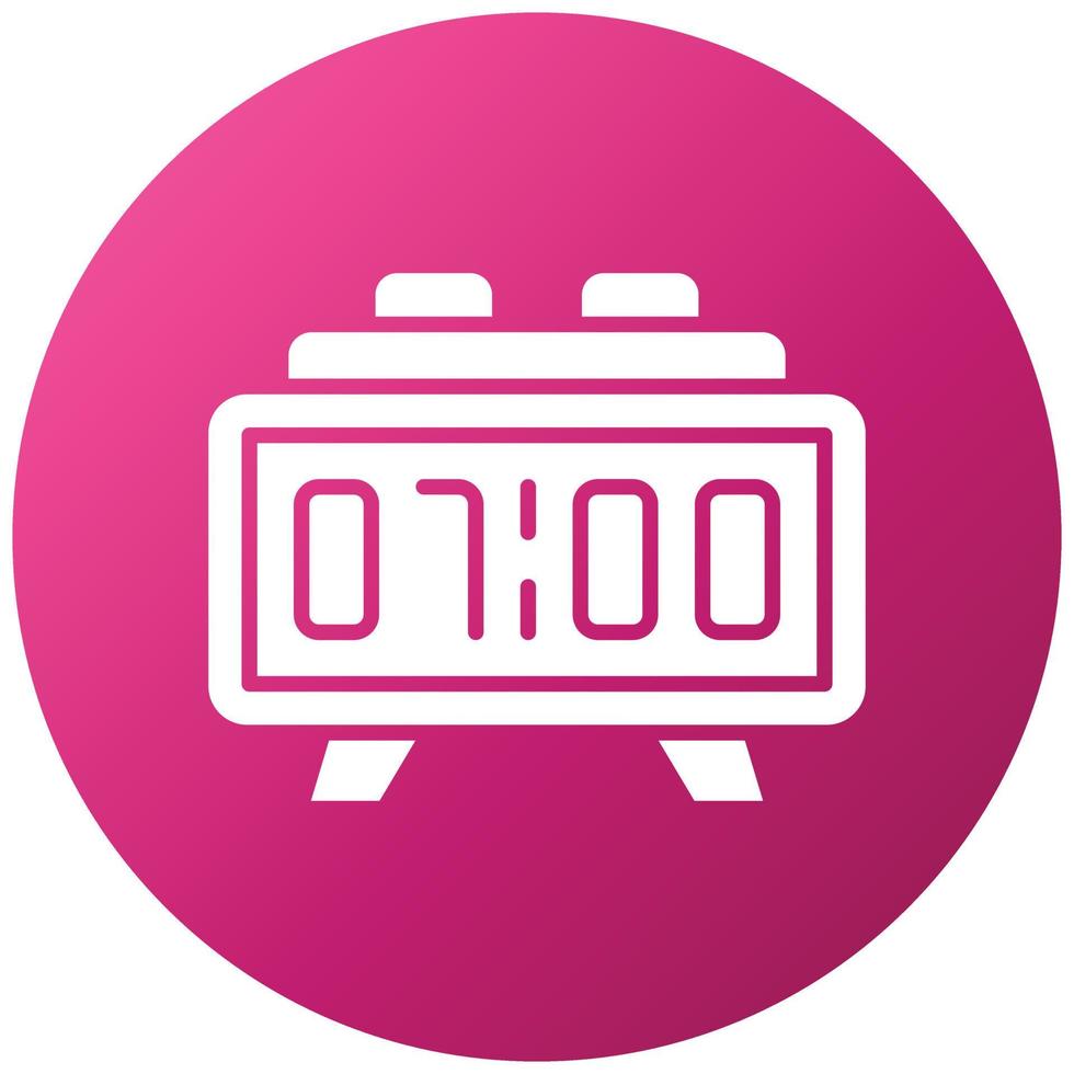 Digital Clock Icon Style vector