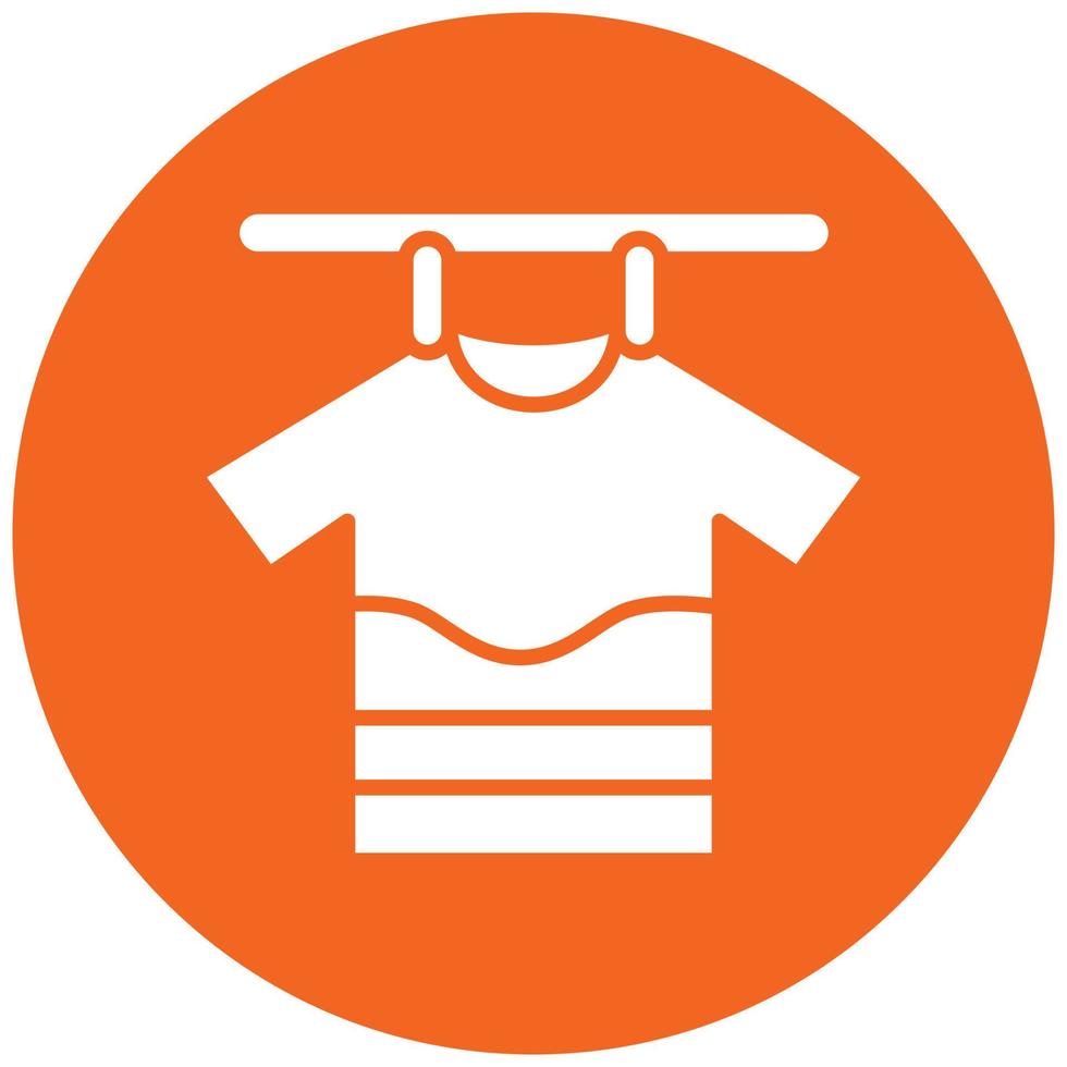 Drying Clothes Icon Style vector