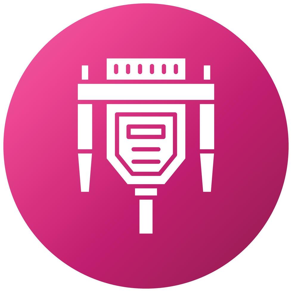 Vga Cable Icon Style vector