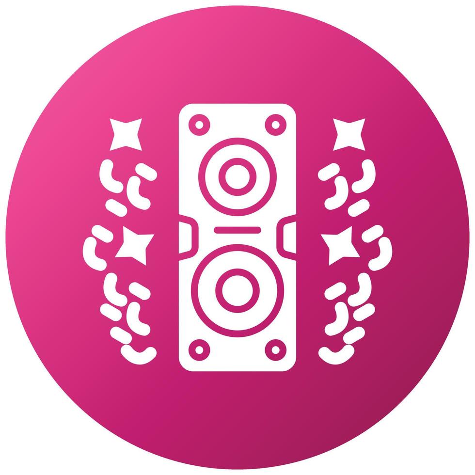 estilo de icono de altavoz vector