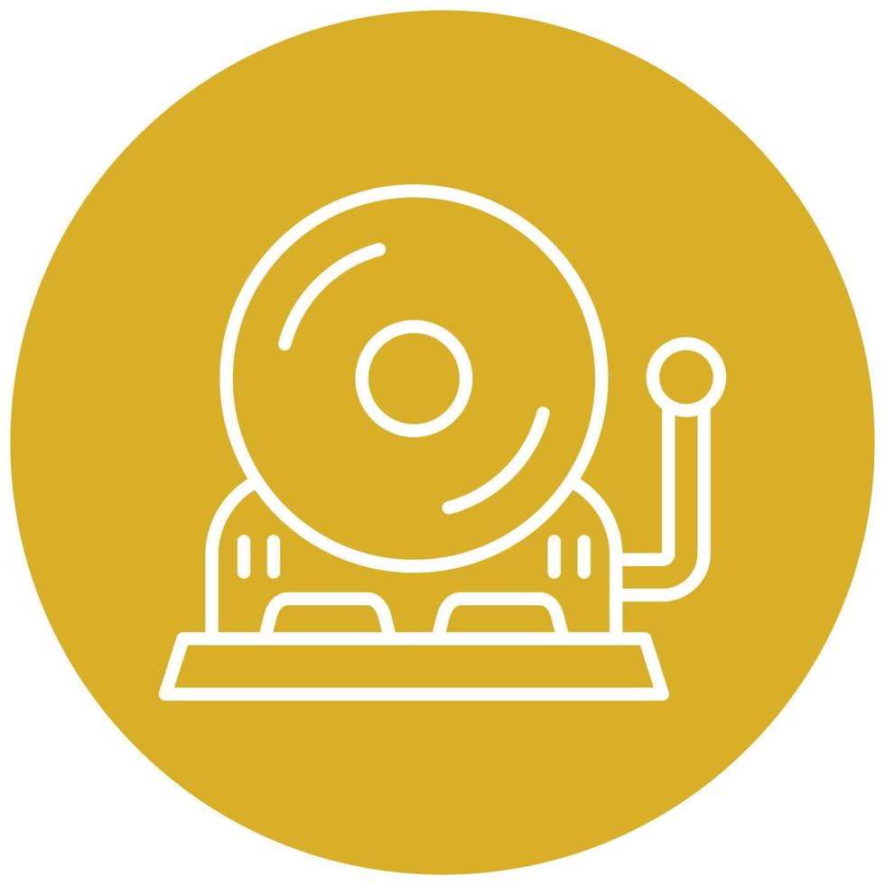 Fire Alarm Icon Style vector