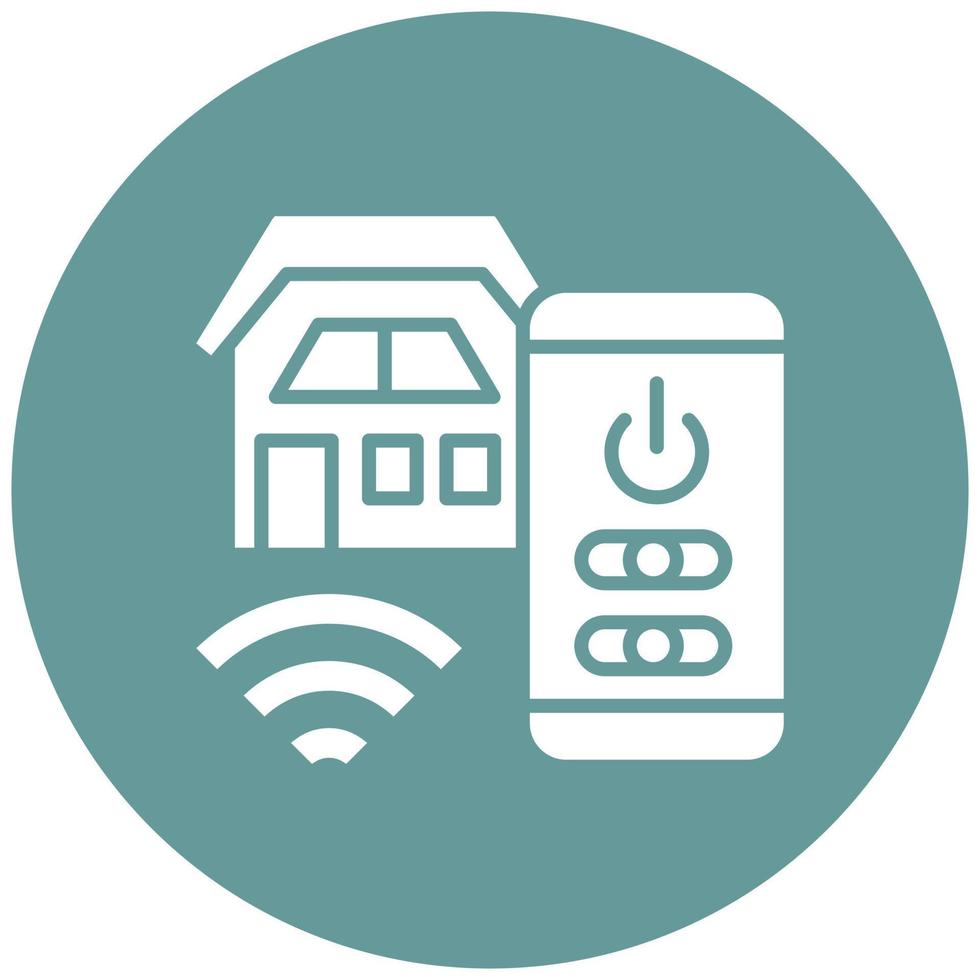 Home Control Icon Style vector