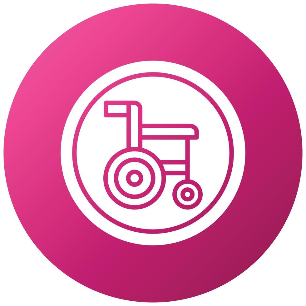 Disabled Sign Icon Style vector