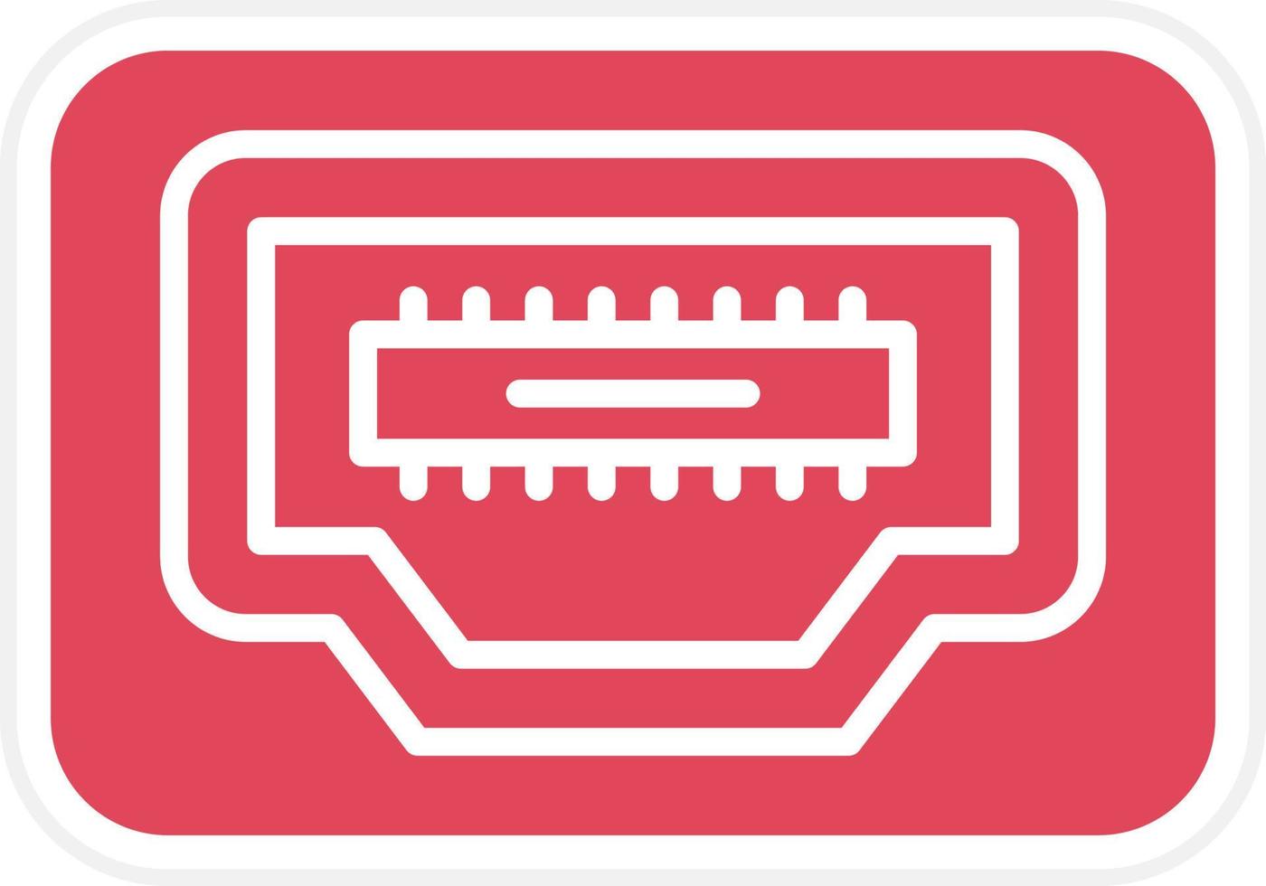 Hdmi Port Icon Style vector