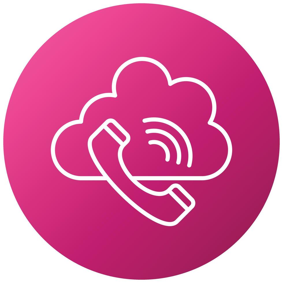 Phone Call Icon Style vector