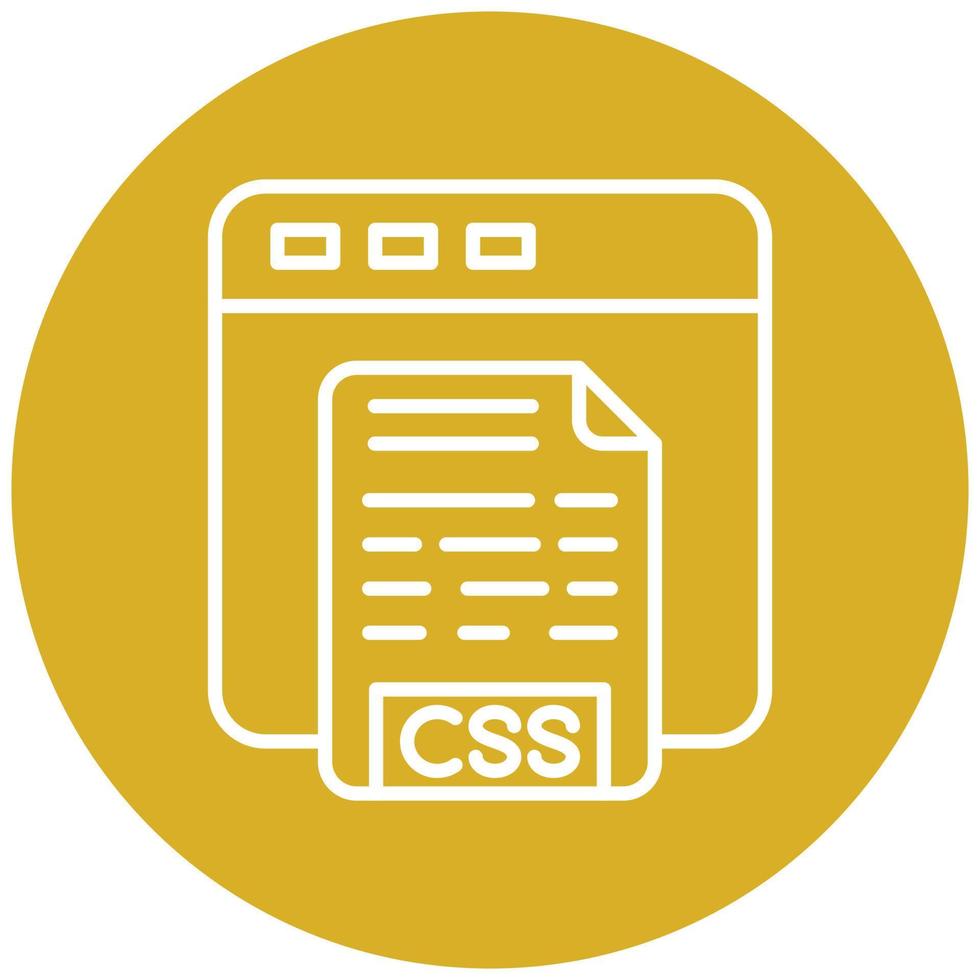 estilo de icono de código css vector