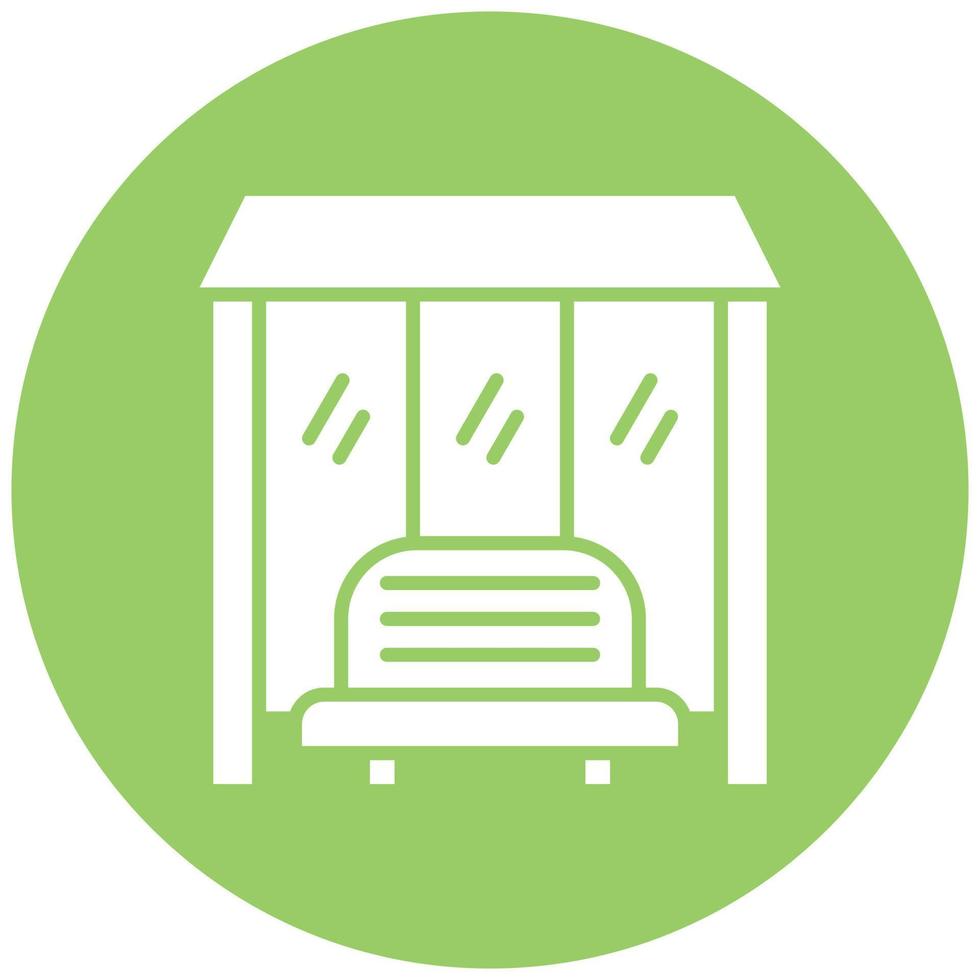 Bus Stop Icon Style vector