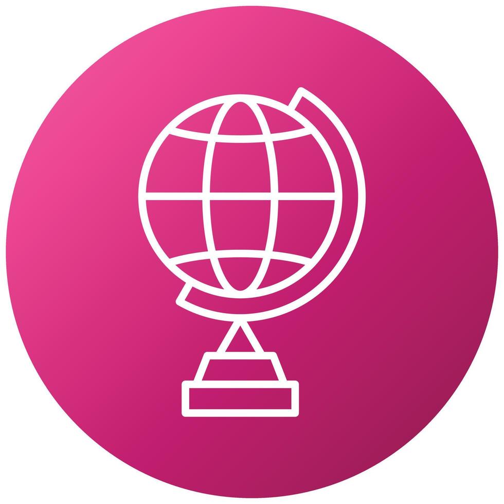 Globe Stand Icon Style vector