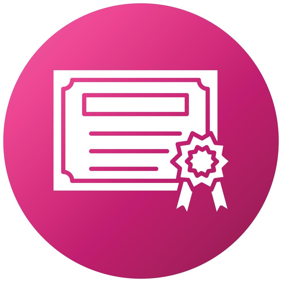 Certificate Icon Style vector