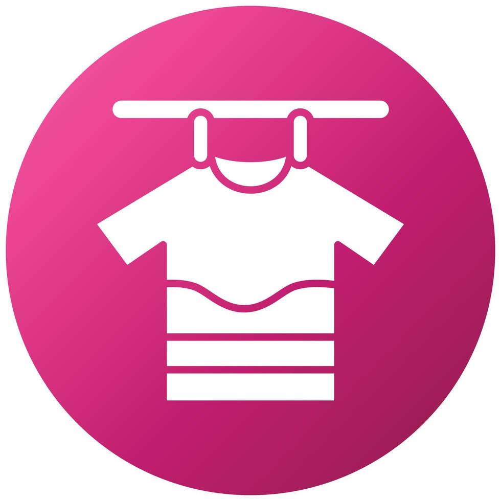 Drying Clothes Icon Style vector