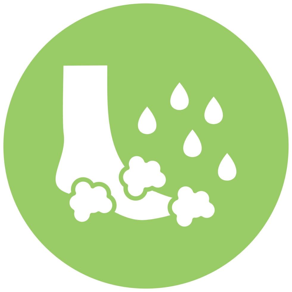 Washing Foot Icon Style vector