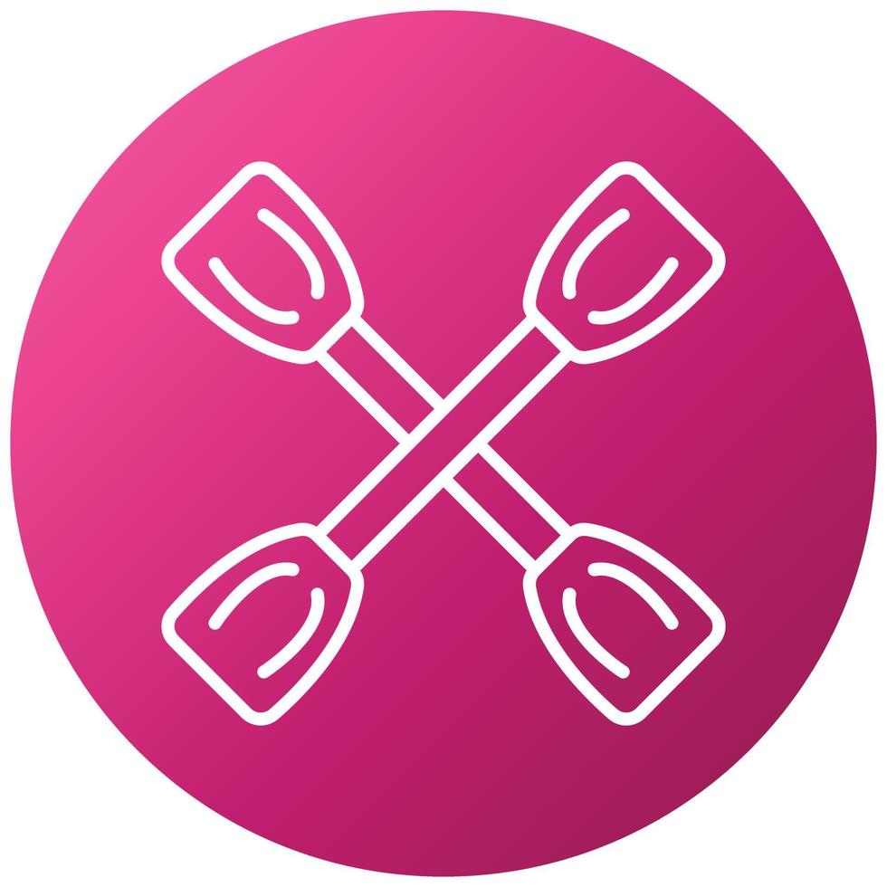 Paddles Icon Style vector