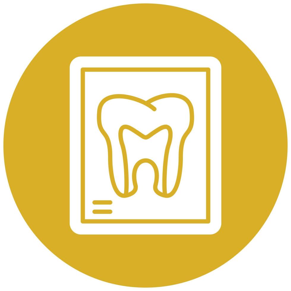 Tooth Xray Icon Style vector