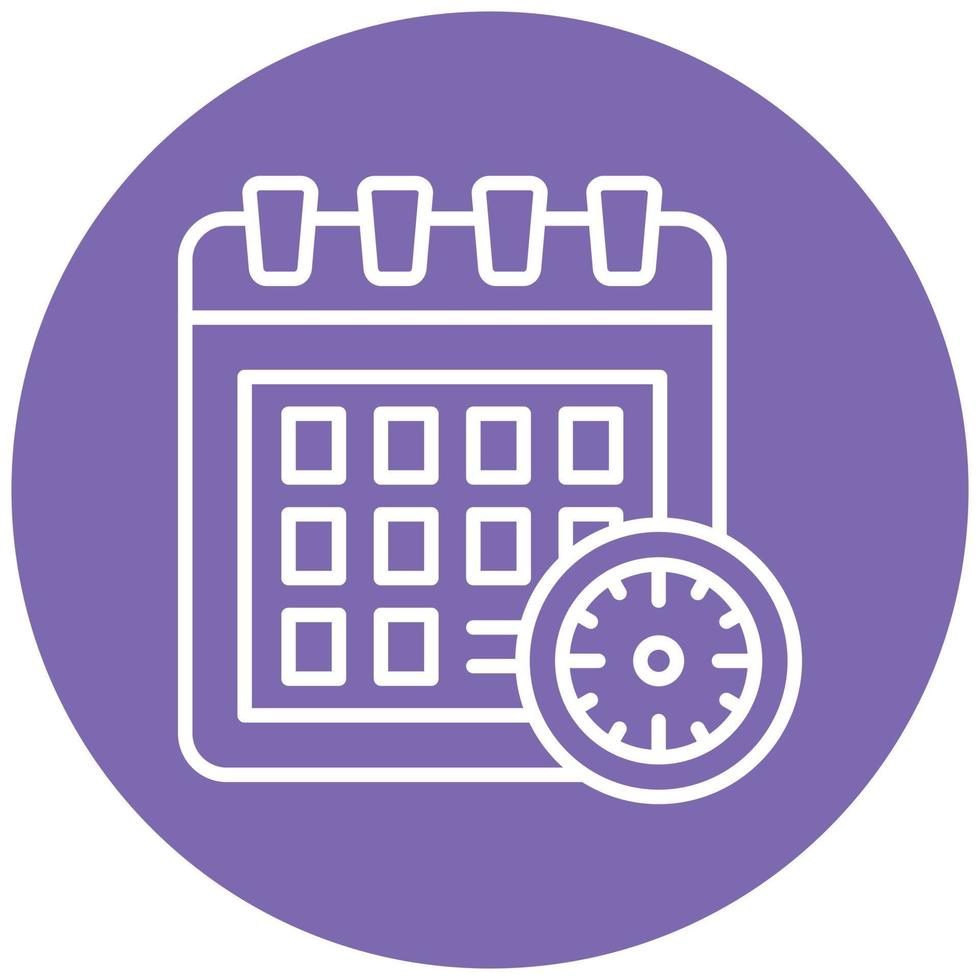 Deadline Icon Style vector