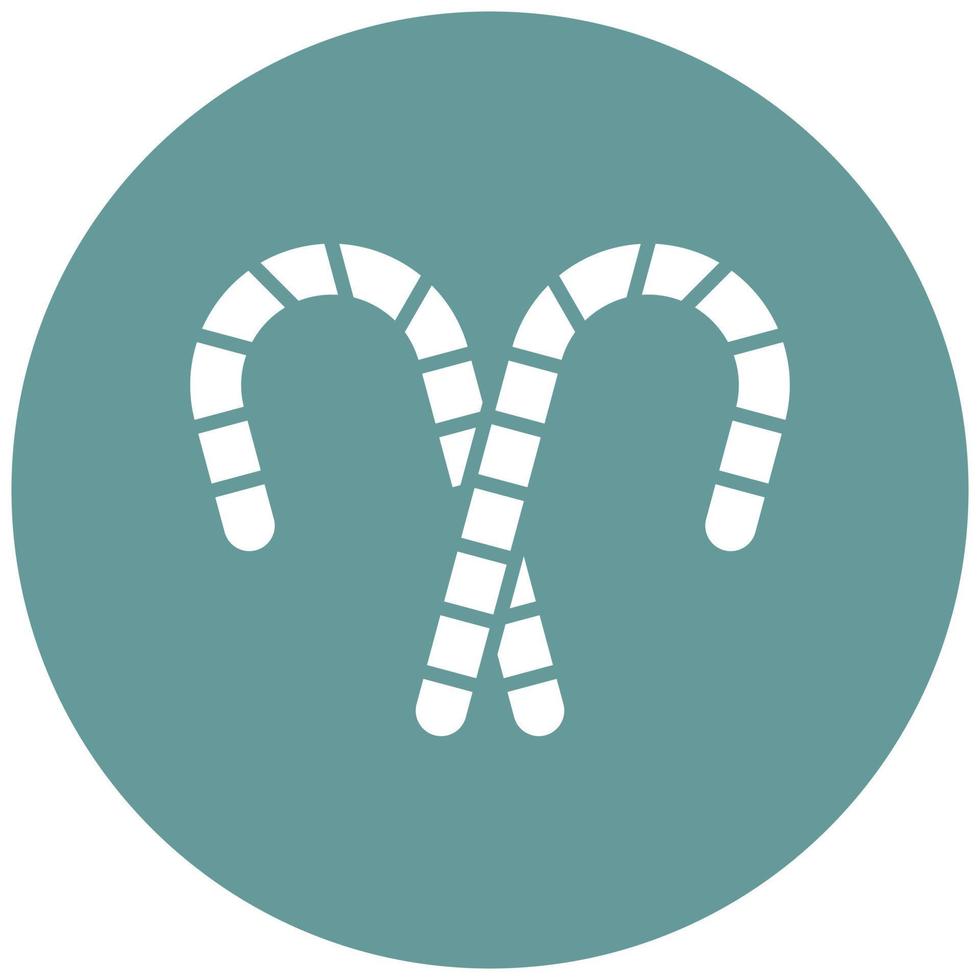 Candy Cane Icon Style vector