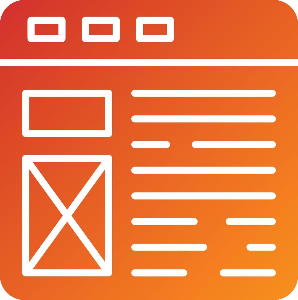 Web Layout Icon Style vector