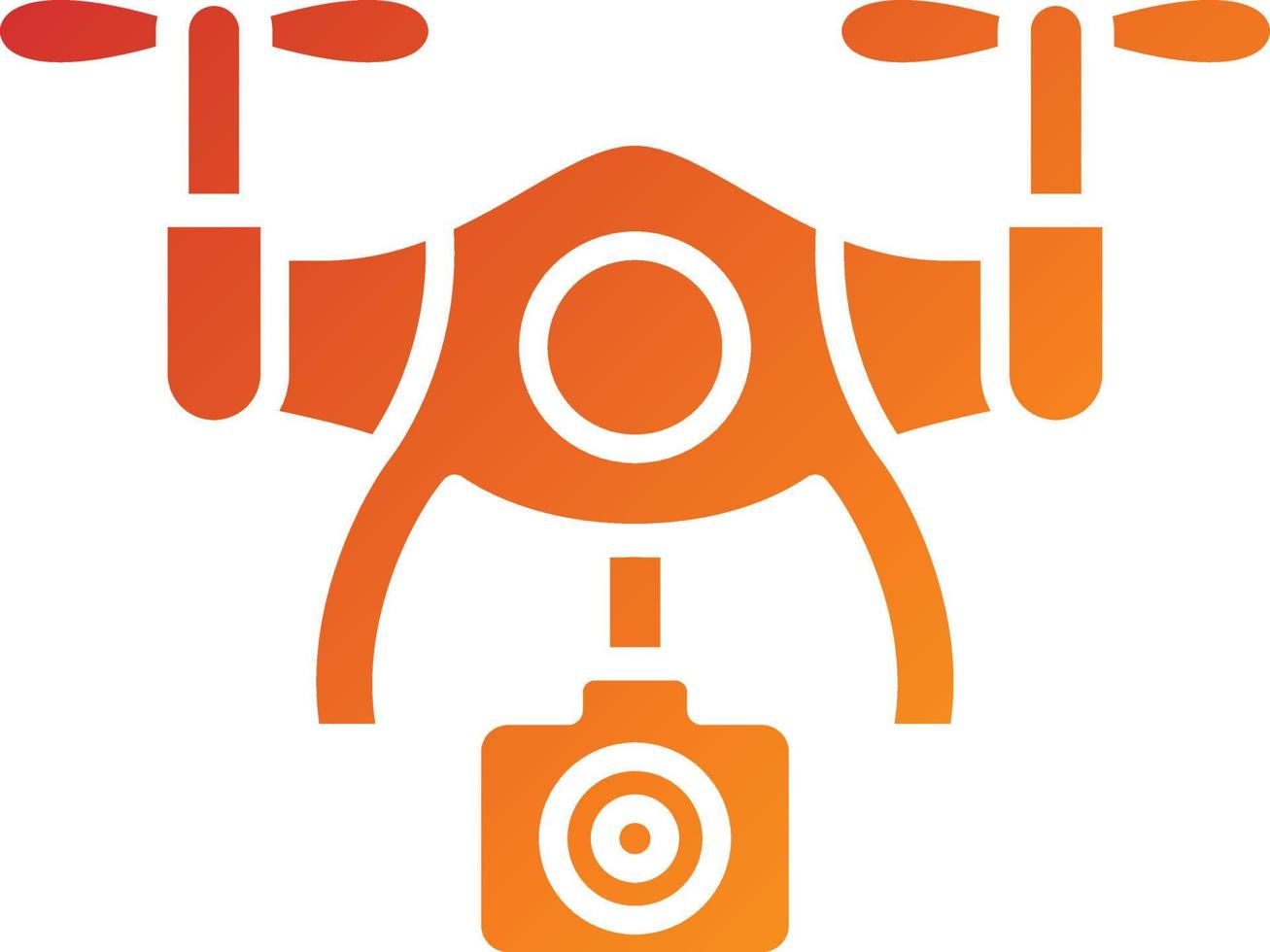 Drone Camera Icon Style vector