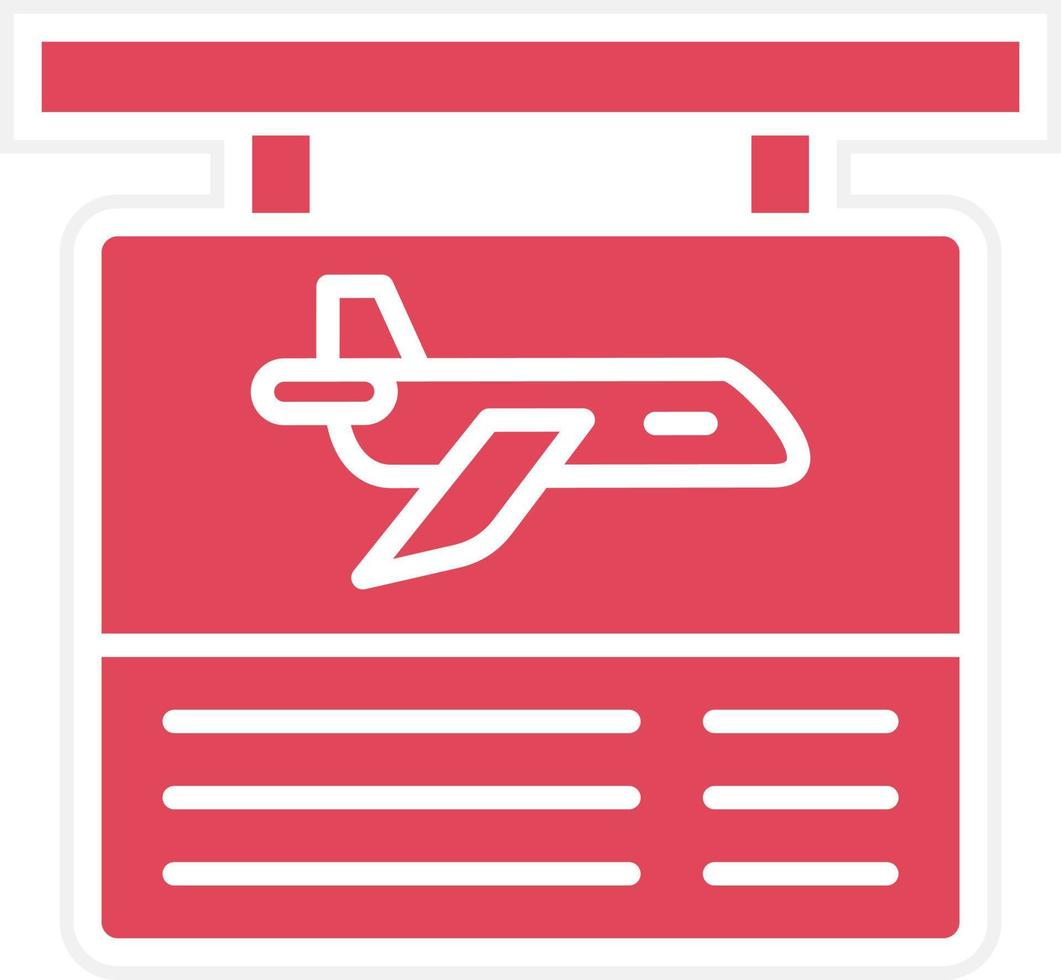 estilo de icono de información de vuelo vector