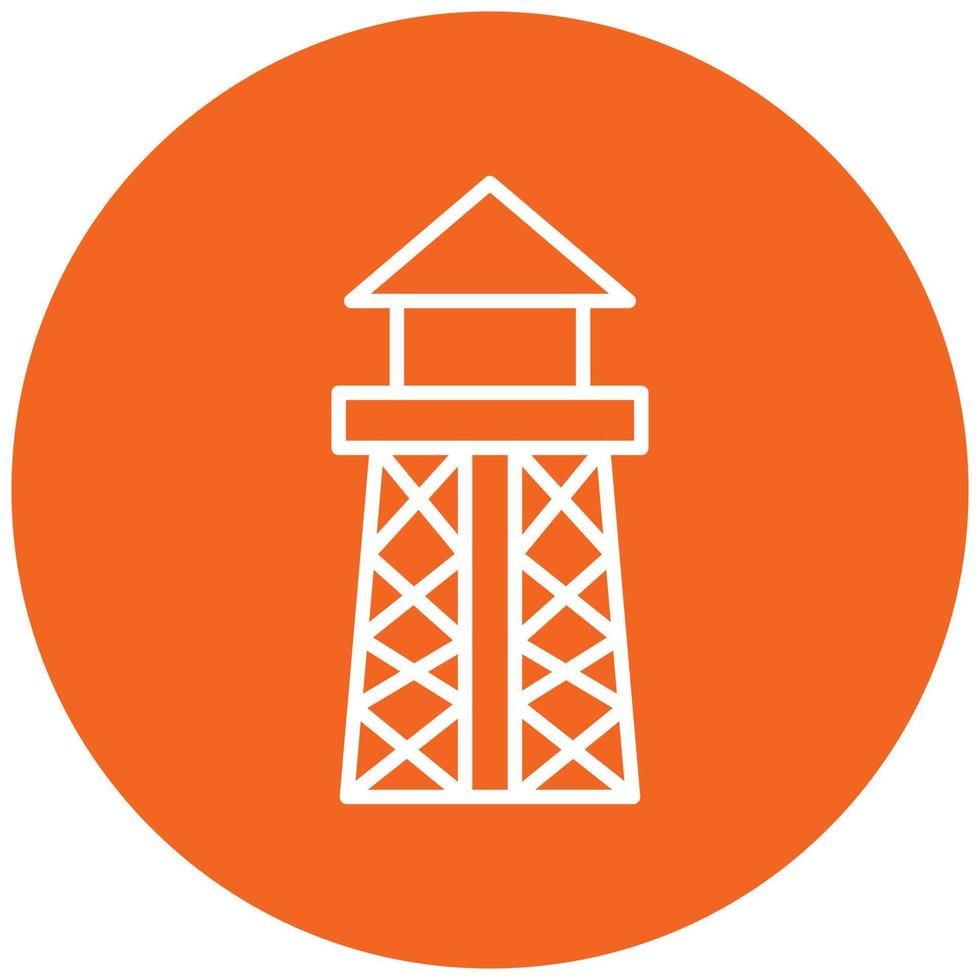 Water Tower Icon Style vector