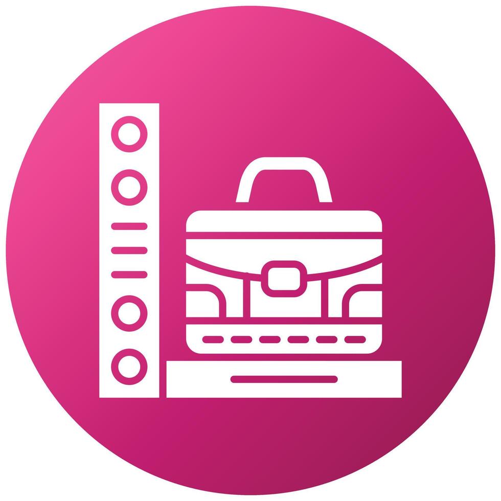 Luggage Scan Icon Style vector