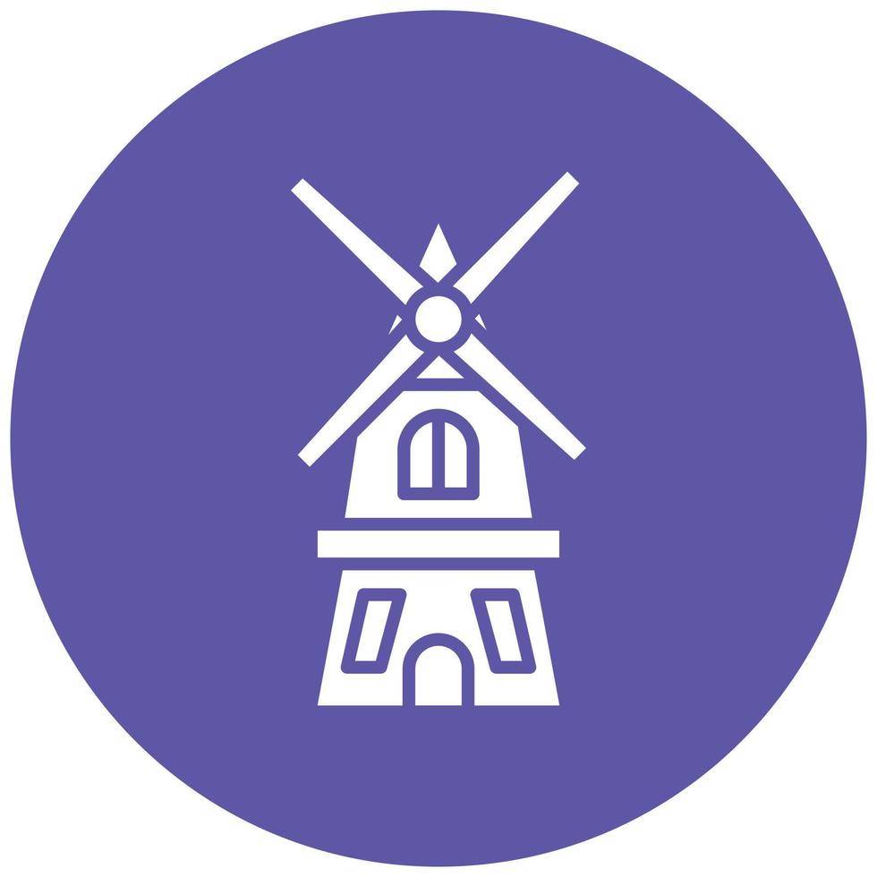 Windmill Icon Style vector