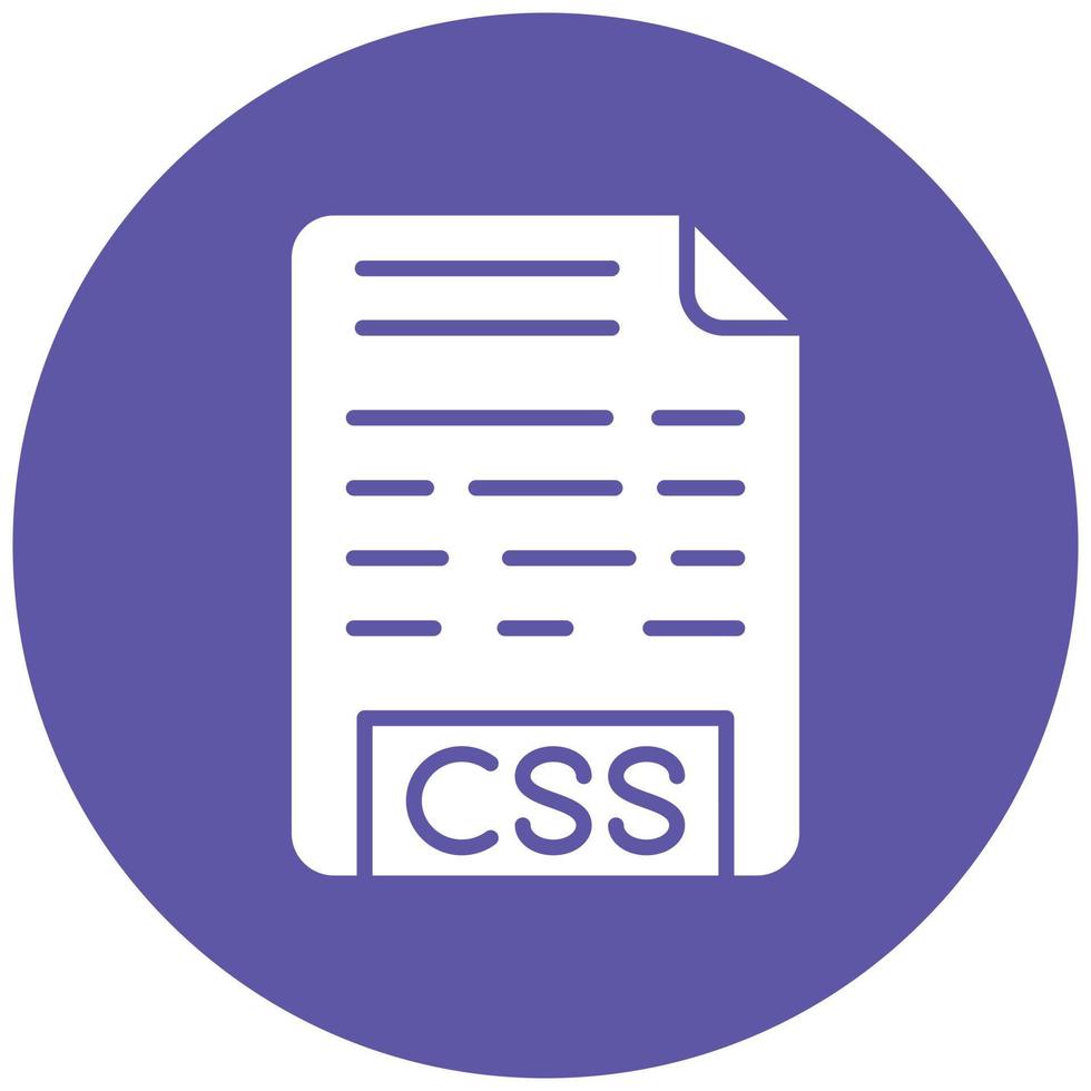CSS File Icon Style vector