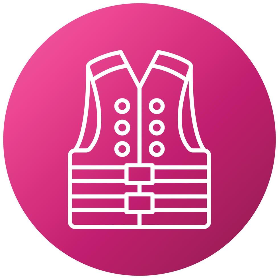 Life Jacket Icon Style vector