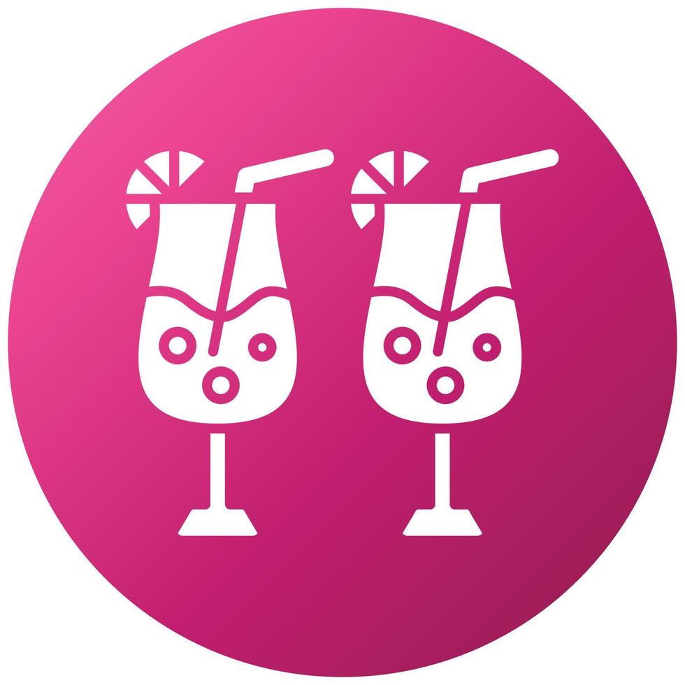 Cocktail Icon Style vector
