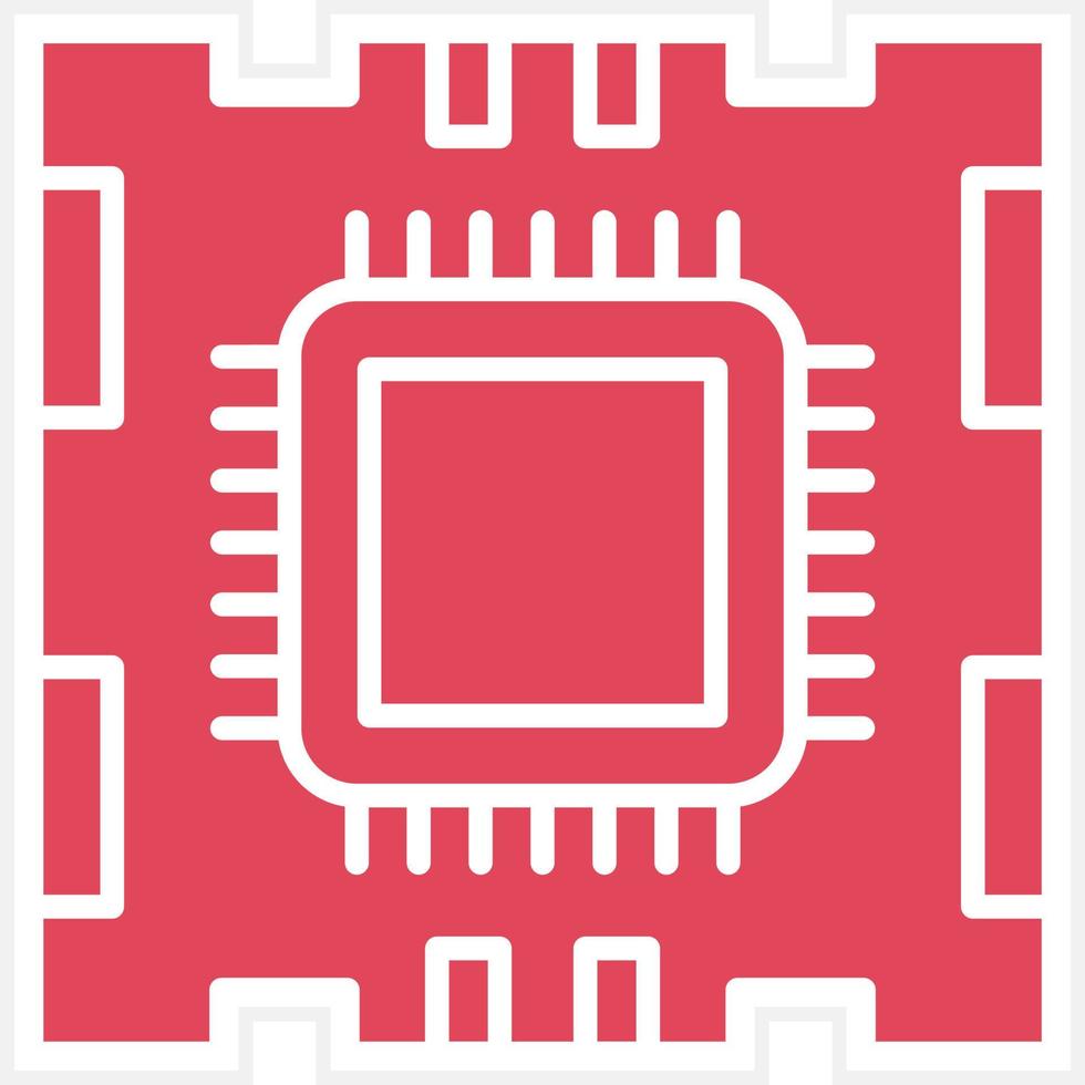 Microprocessor Icon Style vector