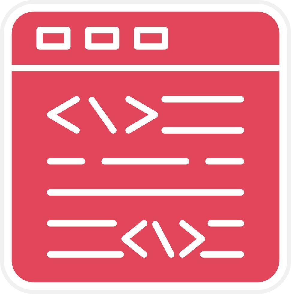 Website Coding Icon Style vector