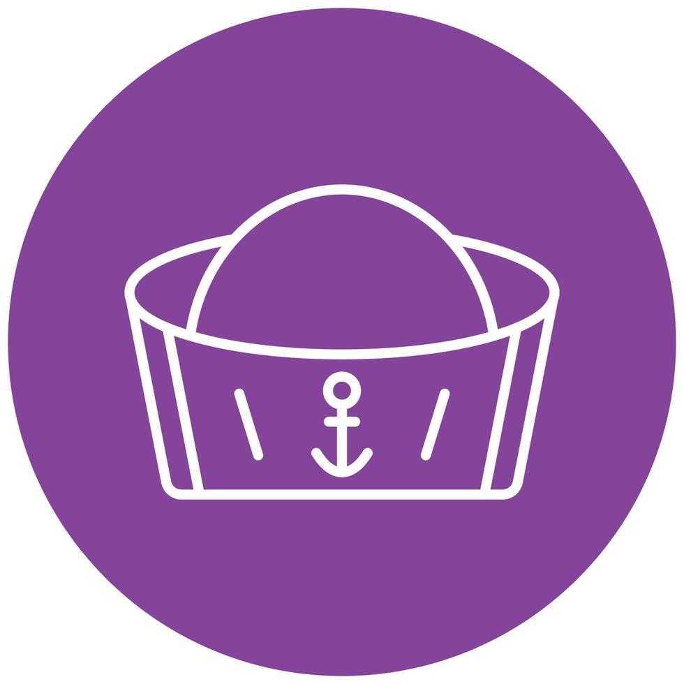Sailor Hat Icon Style vector