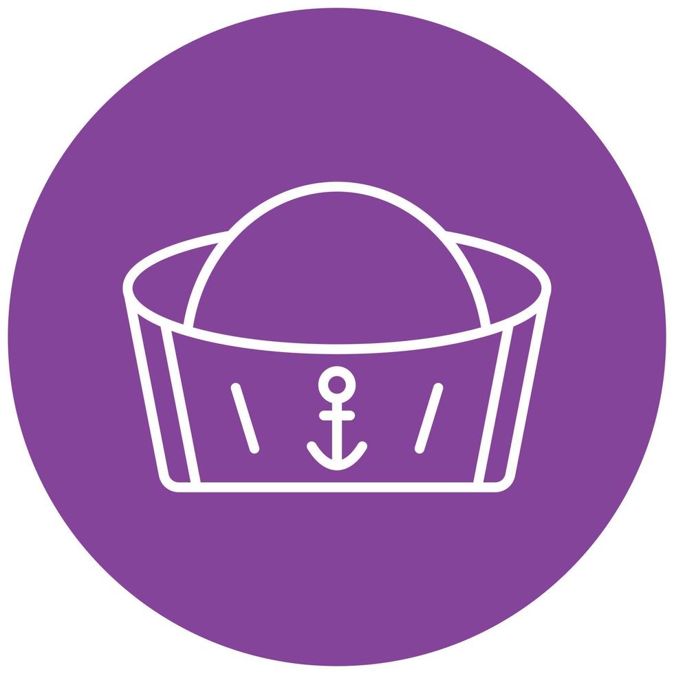 Sailor Hat Icon Style vector