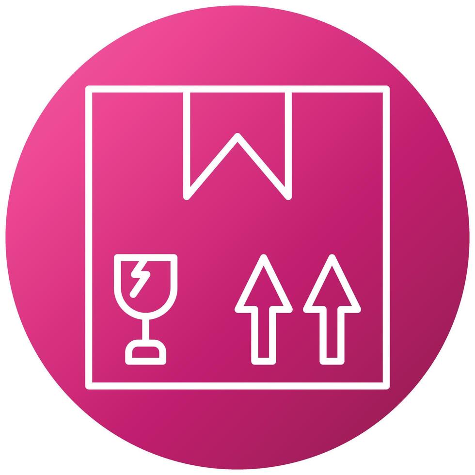Fragile Icon Style vector