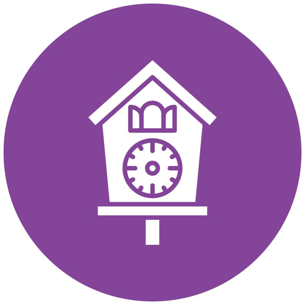 Cuckoo Clock Icon Style vector