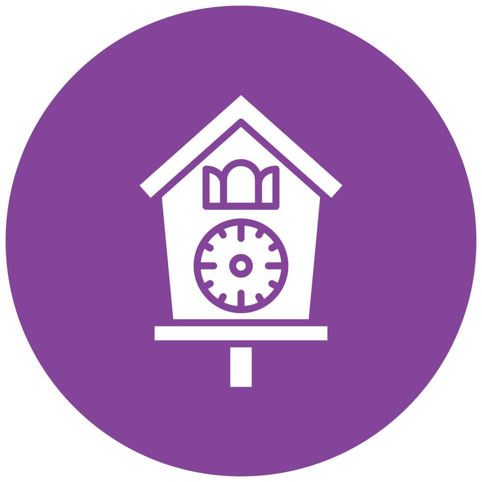 Cuckoo Clock Icon Style vector