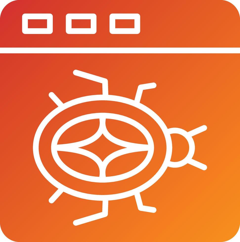 Website Bug Icon Style vector