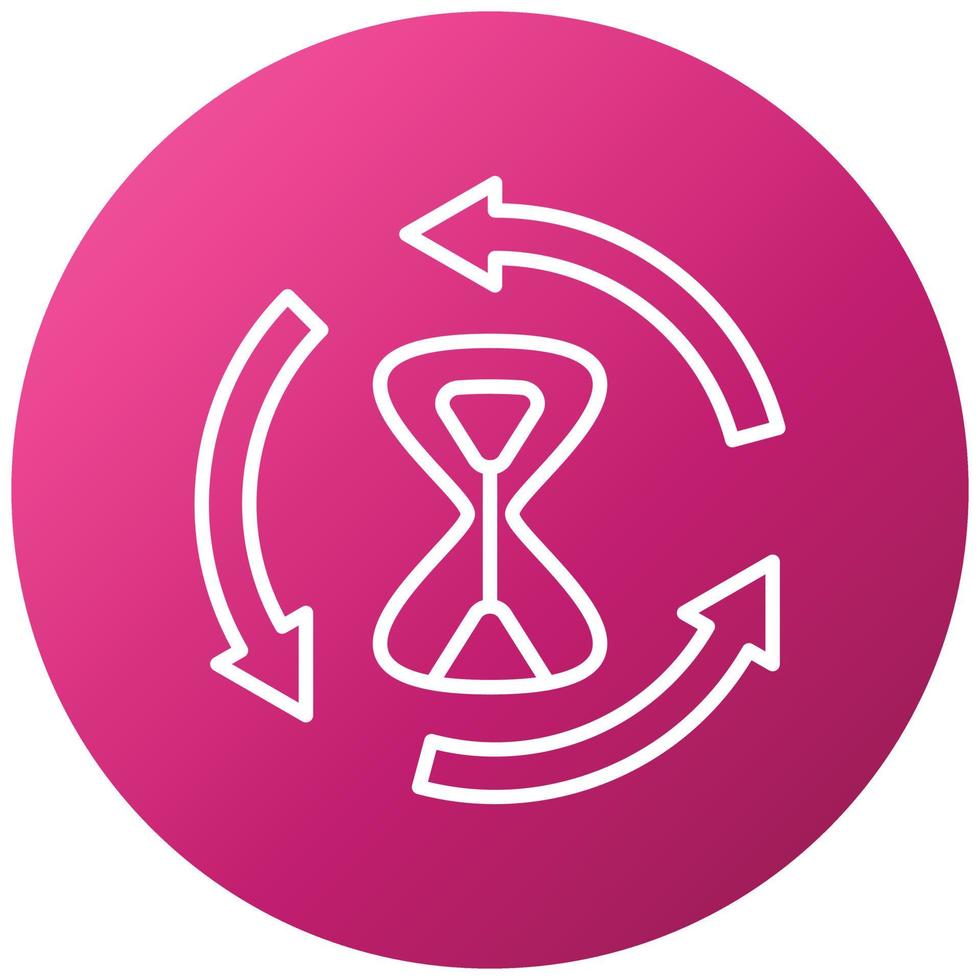 Time Loop Icon Style vector