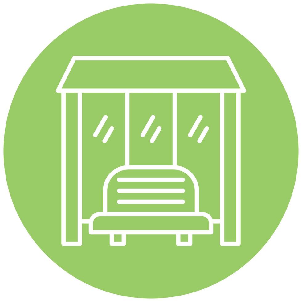 Bus Stop Icon Style vector