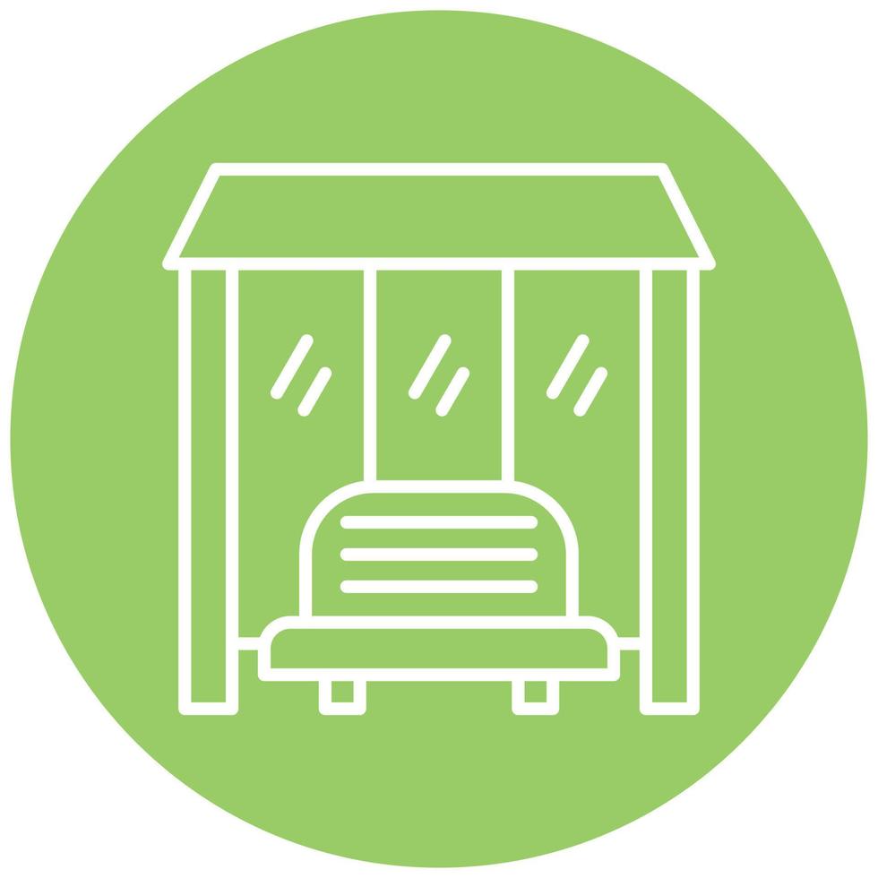 Bus Stop Icon Style vector