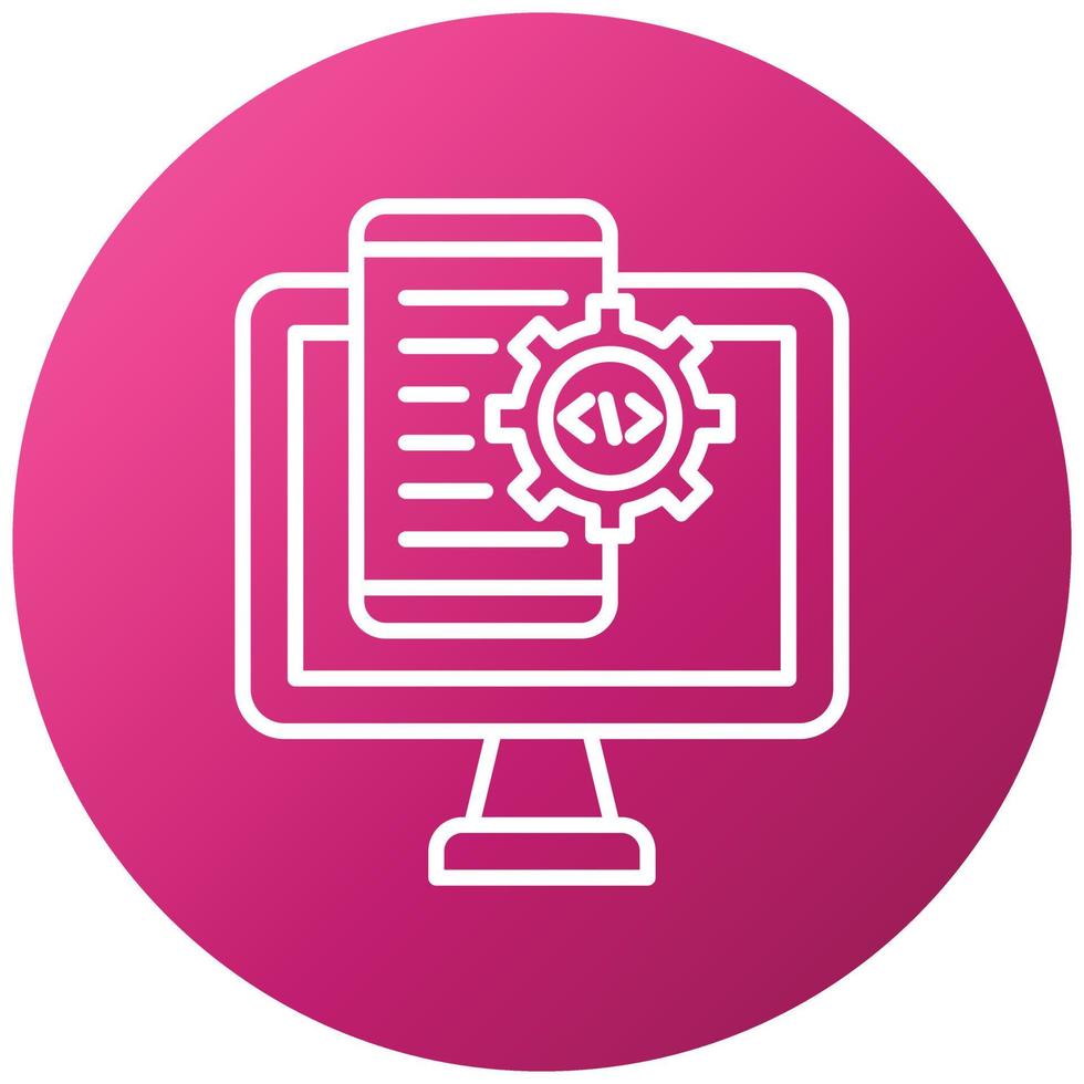 Responsive Design Icon Style vector