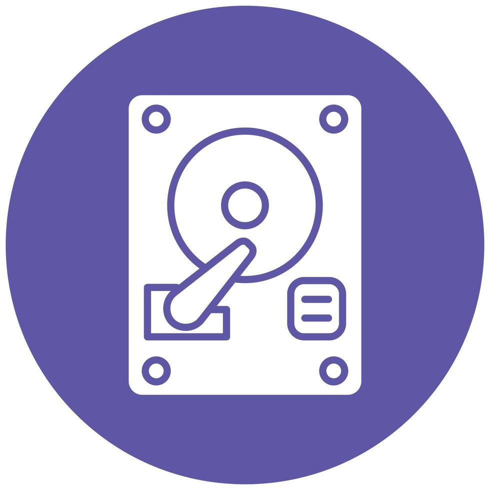 Hard Disk Icon Style vector