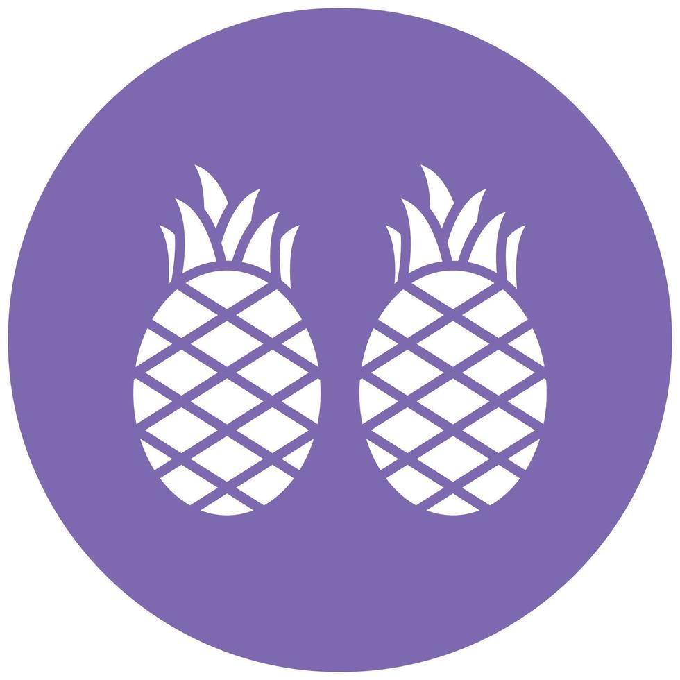 Pineapples Icon Style vector