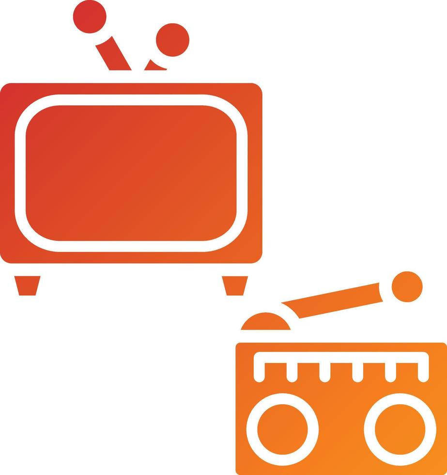 Mass Media Icon Style vector
